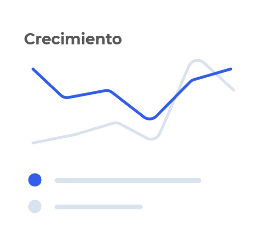 illustracion con porcentajes y graficas de crecimiento